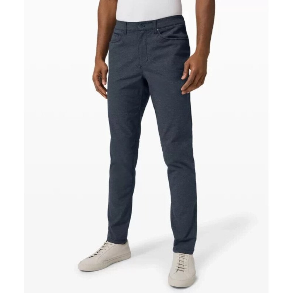 Lululemon ABC Pant Slim Tech Canvas - Heathered Grey - 28" Waist x 34"L LM5983S